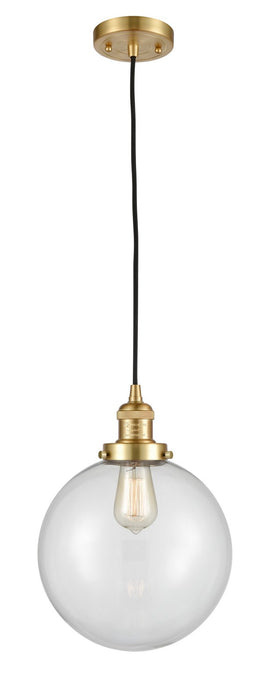 Innovations 201C-SG-G202-10-LED LED Mini Pendant, Satin Gold