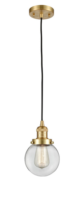 Innovations 201C-SG-G202-6-LED LED Mini Pendant, Satin Gold