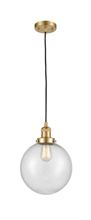 Innovations 201C-SG-G204-10-LED LED Mini Pendant, Satin Gold