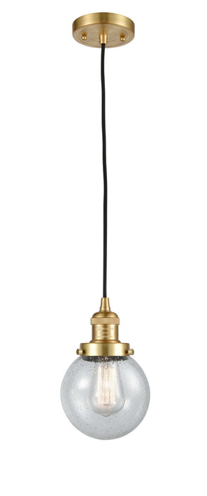 Innovations 201C-SG-G204-6-LED LED Mini Pendant, Satin Gold