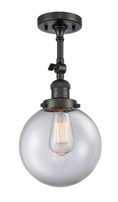 Innovations 201F-OB-G202-8-LED LED Semi-Flush Mount, Oil Rubbed Bronze