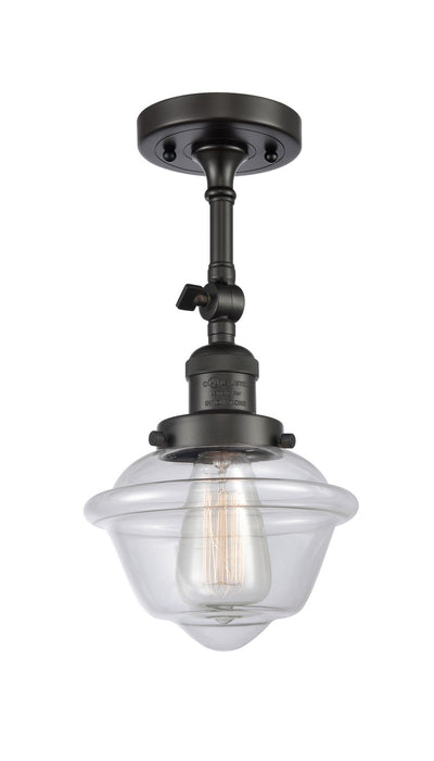 Innovations 201F-OB-G532-LED LED Semi-Flush Mount, Oil Rubbed Bronze