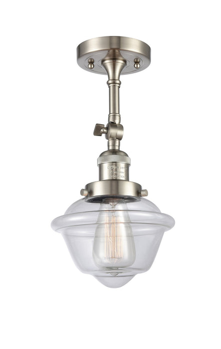 Innovations 201F-SN-G532-LED LED Semi-Flush Mount, Brushed Satin Nickel
