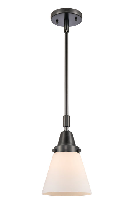 Innovations 447-1S-BK-G61 One Light Mini Pendant, Matte Black