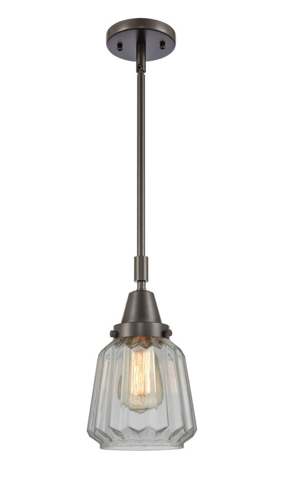 Innovations 447-1S-OB-G142-LED LED Mini Pendant, Oil Rubbed Bronze