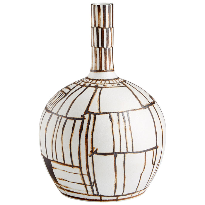 Cyan 10799 Vase, Ebony And White