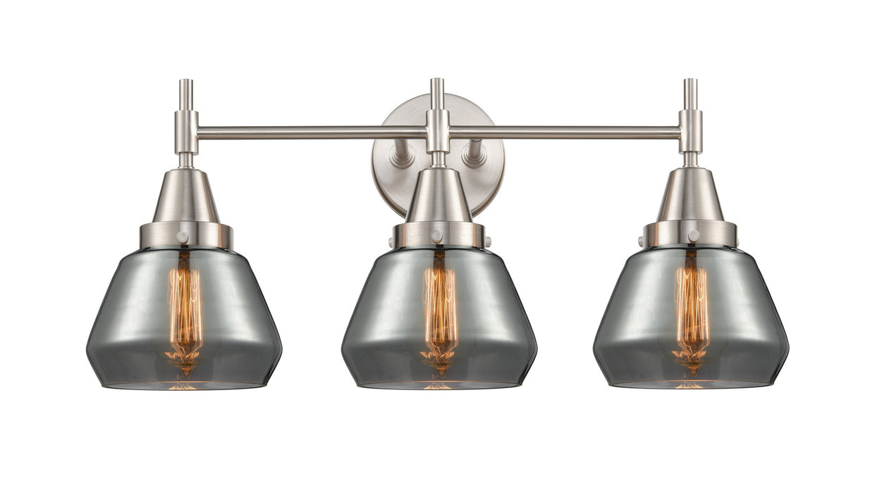 Innovations 447-3W-SN-G173 Three Light Bath Vanity, Satin Nickel