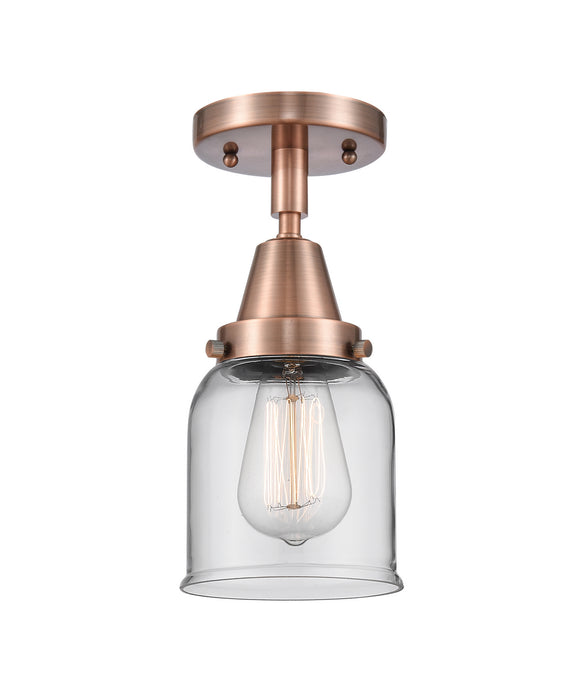 Innovations 447-1C-AC-G52-LED LED Flush Mount, Antique Copper