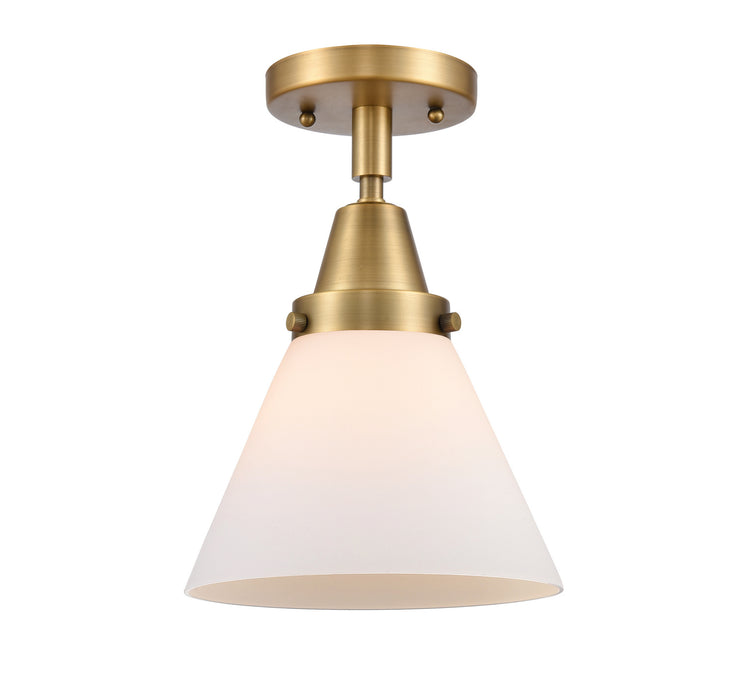 Innovations 447-1C-BB-G41 One Light Flush Mount, Brushed Brass
