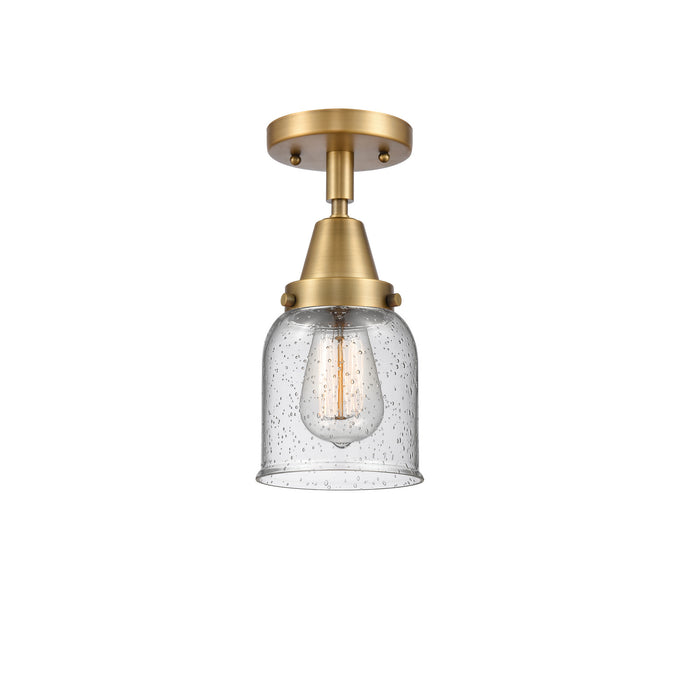 Innovations 447-1C-BB-G54 One Light Flush Mount, Brushed Brass