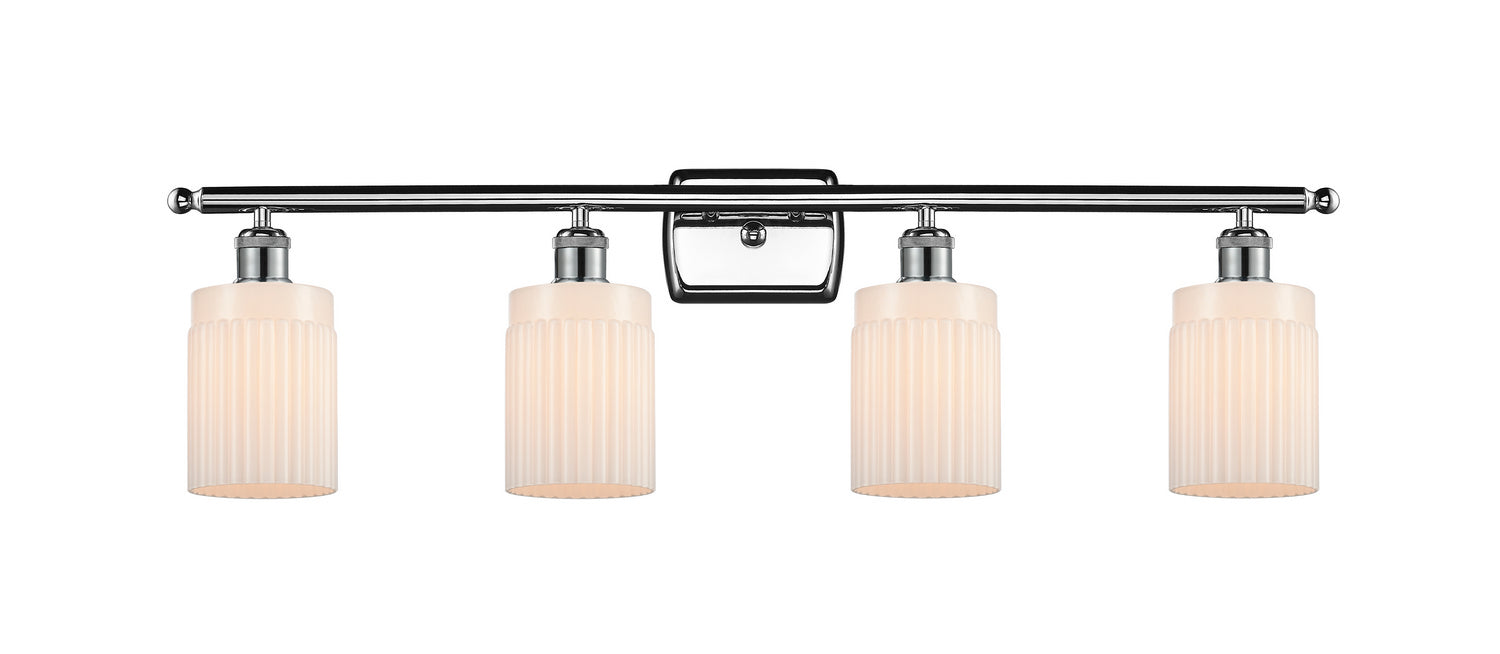 Innovations 516-4W-PC-G341 Four Light Bath Vanity, Polished Chrome