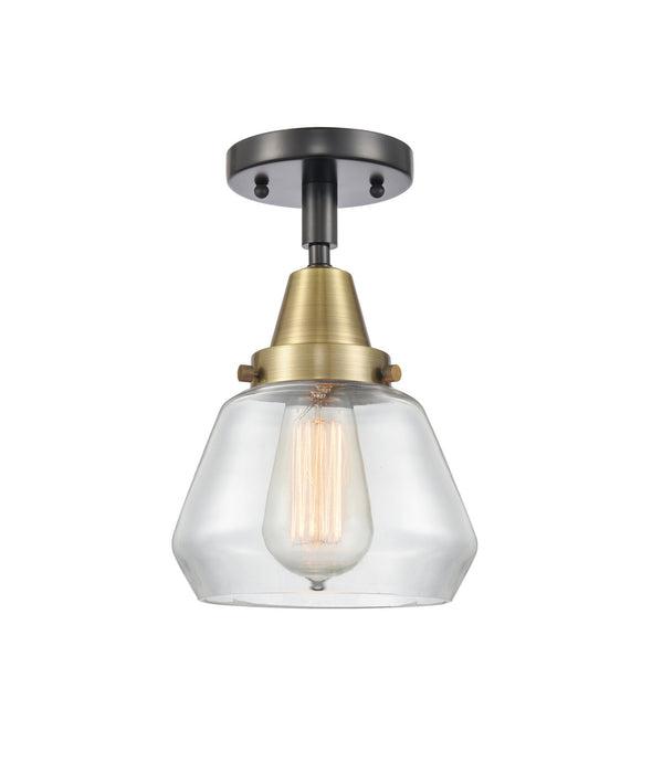 Innovations 447-1C-BAB-G172 One Light Flush Mount, Black Antique Brass