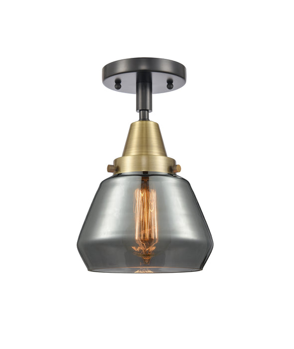 Innovations 447-1C-BAB-G173 One Light Flush Mount, Black Antique Brass