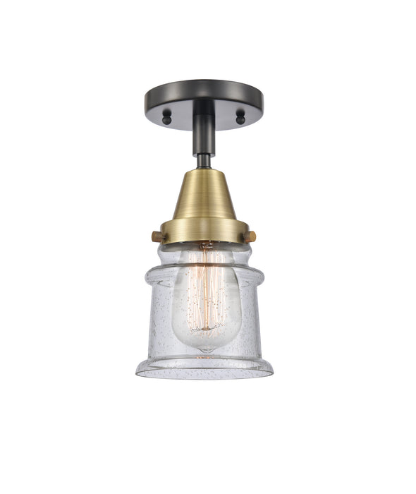 Innovations 447-1C-BAB-G184S-LED LED Flush Mount, Black Antique Brass