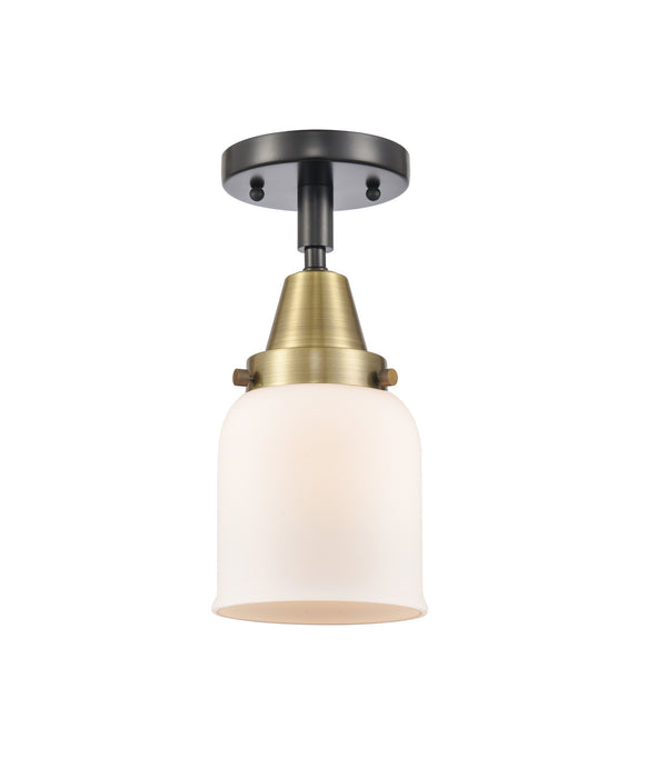 Innovations 447-1C-BAB-G51 One Light Flush Mount, Black Antique Brass