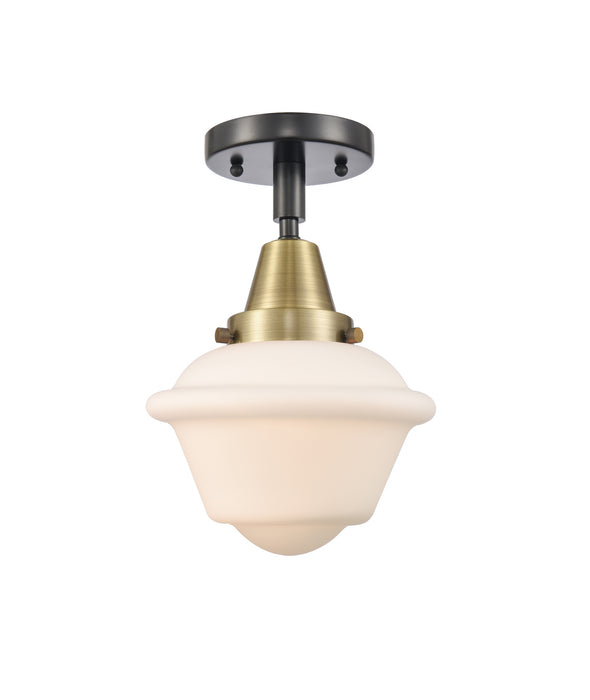 Innovations 447-1C-BAB-G531 One Light Flush Mount, Black Antique Brass