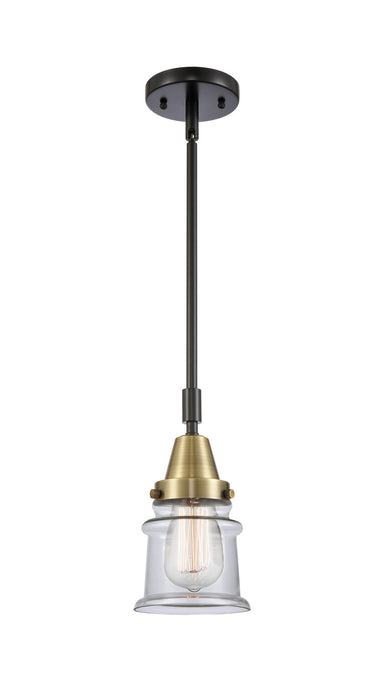 Innovations 447-1S-BAB-G182S One Light Mini Pendant, Black Antique Brass