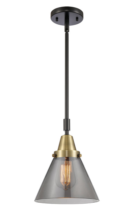 Innovations 447-1S-BAB-G43 One Light Mini Pendant, Black Antique Brass