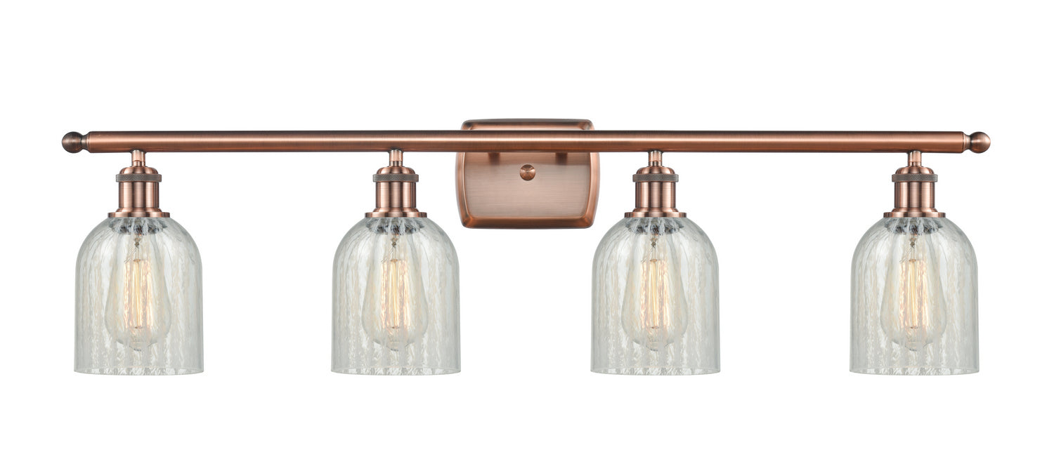 Innovations 516-4W-AC-G2511 Four Light Bath Vanity, Antique Copper