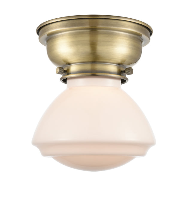 Innovations 623-1F-AB-G321-LED LED Flush Mount, Antique Brass