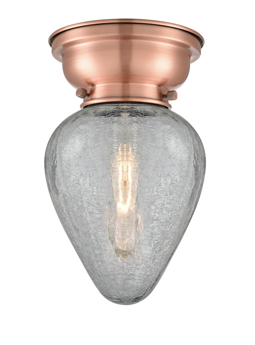 Innovations 623-1F-AC-G165-LED LED Flush Mount, Antique Copper