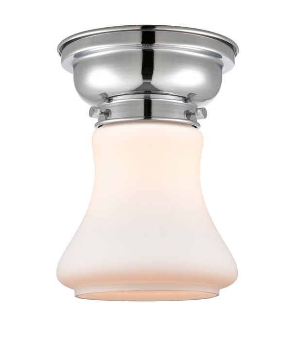 Innovations 623-1F-PC-G191 One Light Flush Mount, Polished Chrome