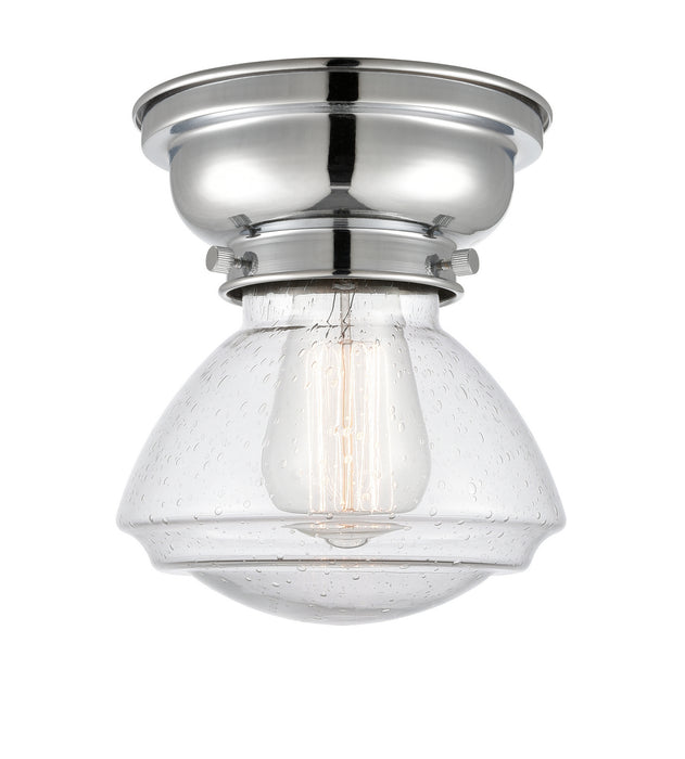 Innovations 623-1F-PC-G324 One Light Flush Mount, Polished Chrome