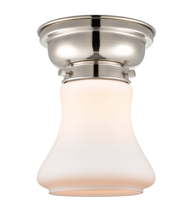 Innovations 623-1F-PN-G191 One Light Flush Mount, Polished Nickel