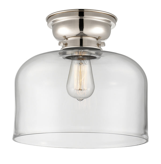 Innovations 623-1F-PN-G72-L One Light Flush Mount, Polished Nickel