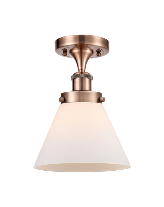 Innovations 916-1C-AC-G41-LED LED Semi-Flush Mount, Antique Copper