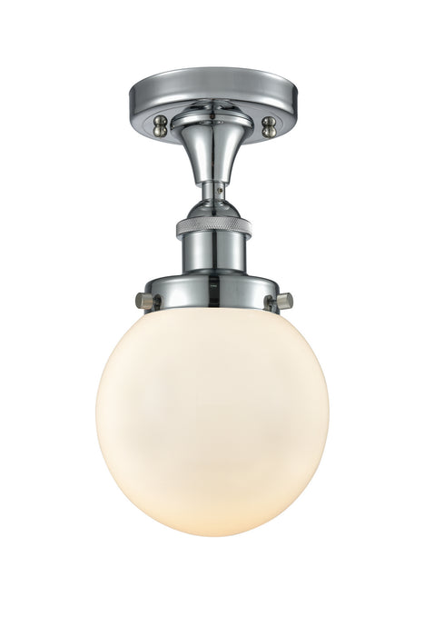 Innovations 916-1C-PC-G201-6-LED LED Semi-Flush Mount, Polished Chrome