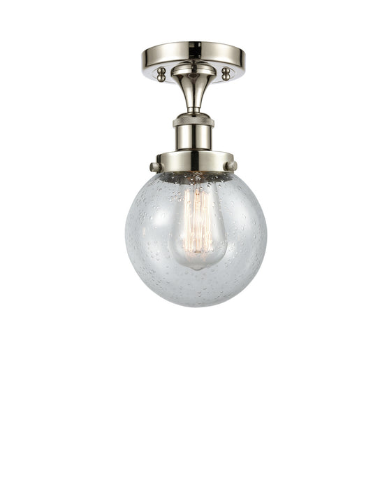 Innovations 916-1C-PN-G204-6 One Light Semi-Flush Mount, Polished Nickel