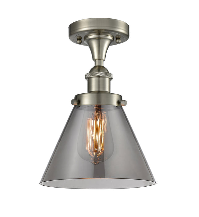 Innovations 916-1C-SN-G43 One Light Semi-Flush Mount, Brushed Satin Nickel