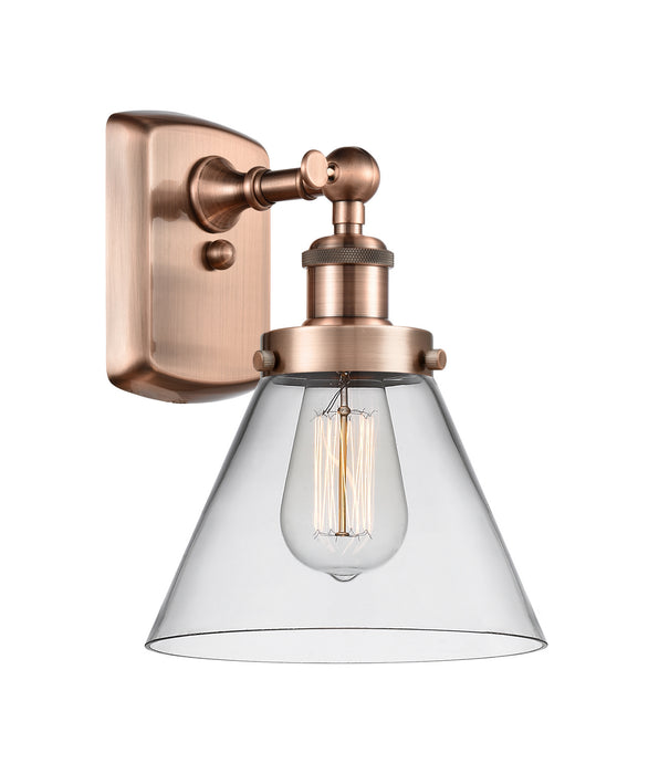 Innovations 916-1W-AC-G42 One Light Wall Sconce, Antique Copper