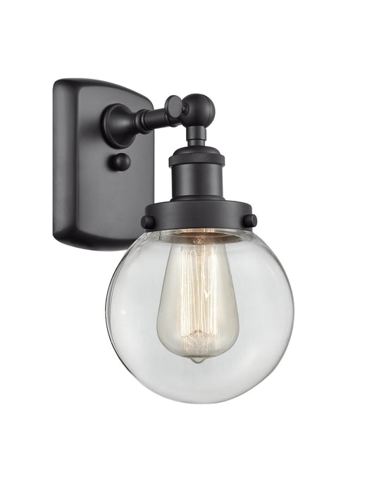 Innovations 916-1W-BK-G202-6-LED LED Wall Sconce, Matte Black