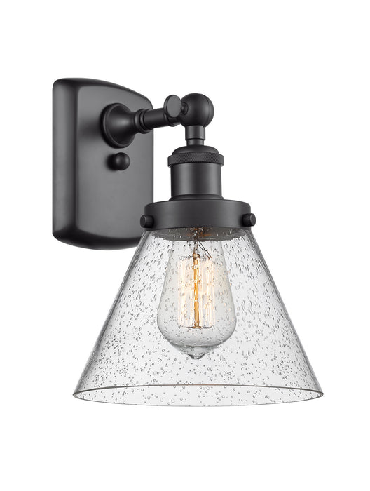 Innovations 916-1W-BK-G44 One Light Wall Sconce, Matte Black