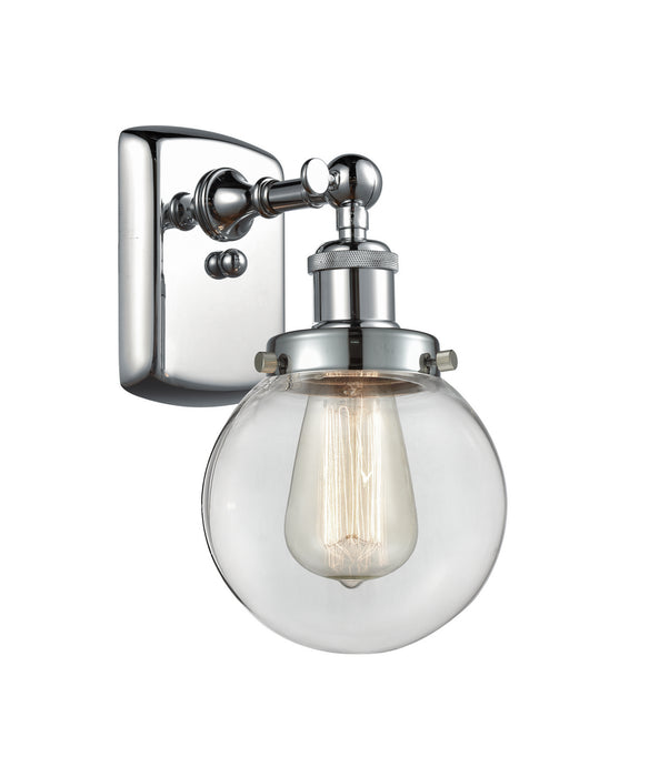 Innovations 916-1W-PC-G202-6 One Light Wall Sconce, Polished Chrome