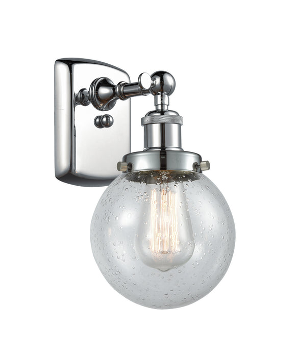 Innovations 916-1W-PC-G204-6 One Light Wall Sconce, Polished Chrome