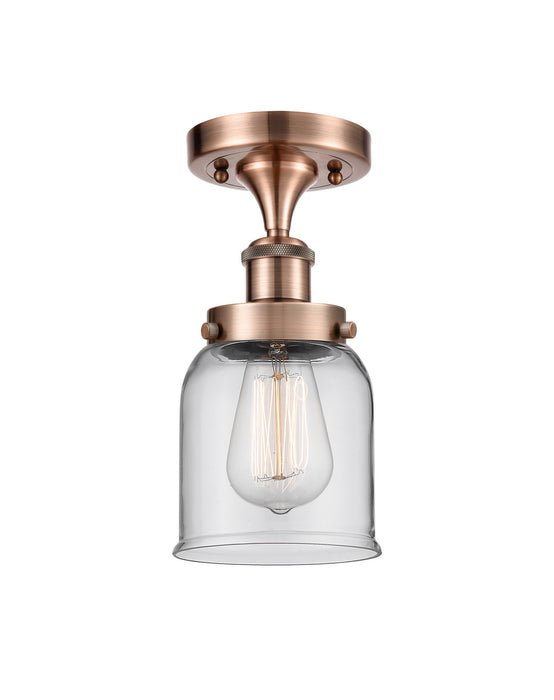 Innovations 916-1C-AC-G52-LED LED Semi-Flush Mount, Antique Copper