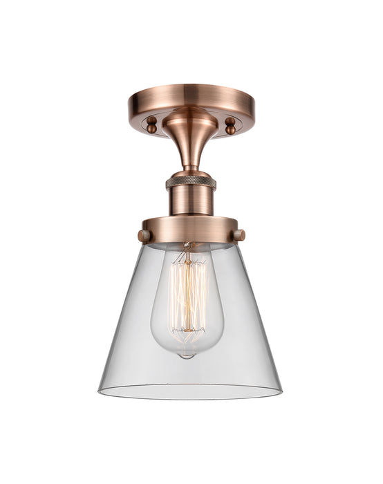 Innovations 916-1C-AC-G62-LED LED Semi-Flush Mount, Antique Copper