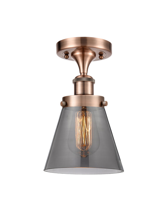 Innovations 916-1C-AC-G63-LED LED Semi-Flush Mount, Antique Copper