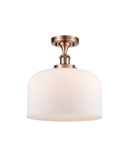Innovations 916-1C-AC-G71-L-LED LED Semi-Flush Mount, Antique Copper