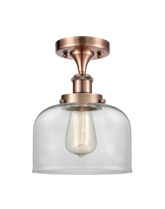 Innovations 916-1C-AC-G72-LED LED Semi-Flush Mount, Antique Copper