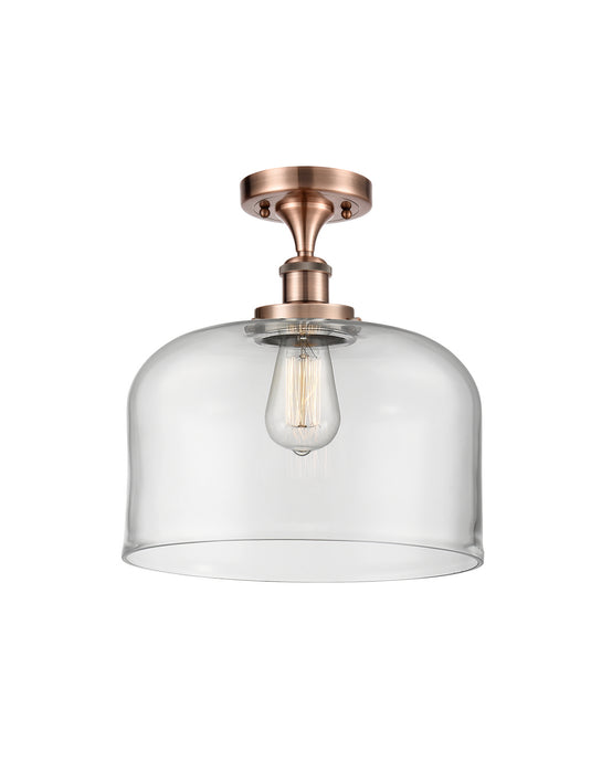Innovations 916-1C-AC-G72-L-LED LED Semi-Flush Mount, Antique Copper