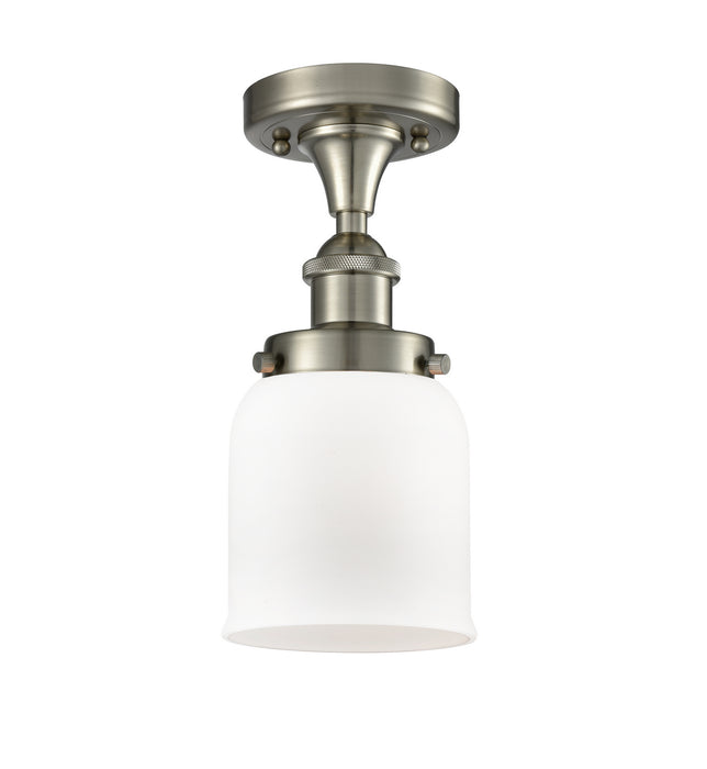 Innovations 916-1C-SN-G51 One Light Semi-Flush Mount, Brushed Satin Nickel