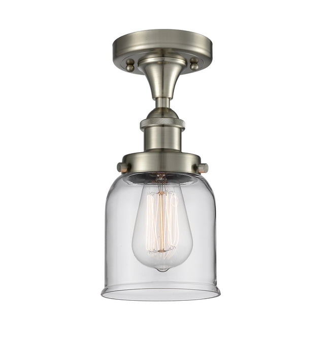 Innovations 916-1C-SN-G52 One Light Semi-Flush Mount, Brushed Satin Nickel