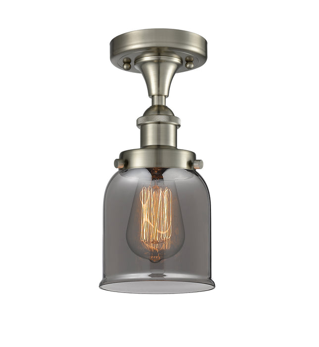 Innovations 916-1C-SN-G53 One Light Semi-Flush Mount, Brushed Satin Nickel