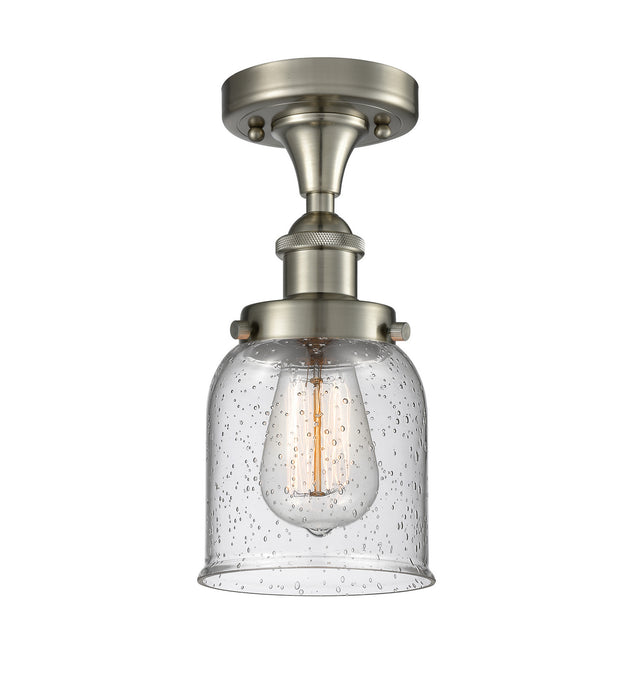 Innovations 916-1C-SN-G54 One Light Semi-Flush Mount, Brushed Satin Nickel