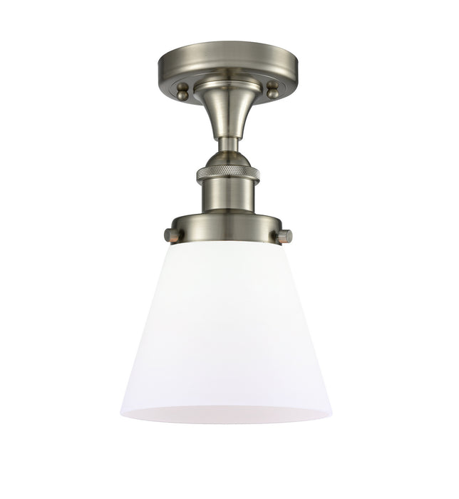 Innovations 916-1C-SN-G61 One Light Flush Mount, Brushed Satin Nickel