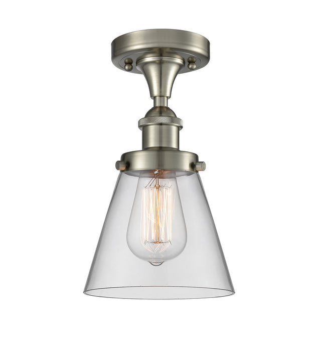 Innovations 916-1C-SN-G62 One Light Flush Mount, Brushed Satin Nickel